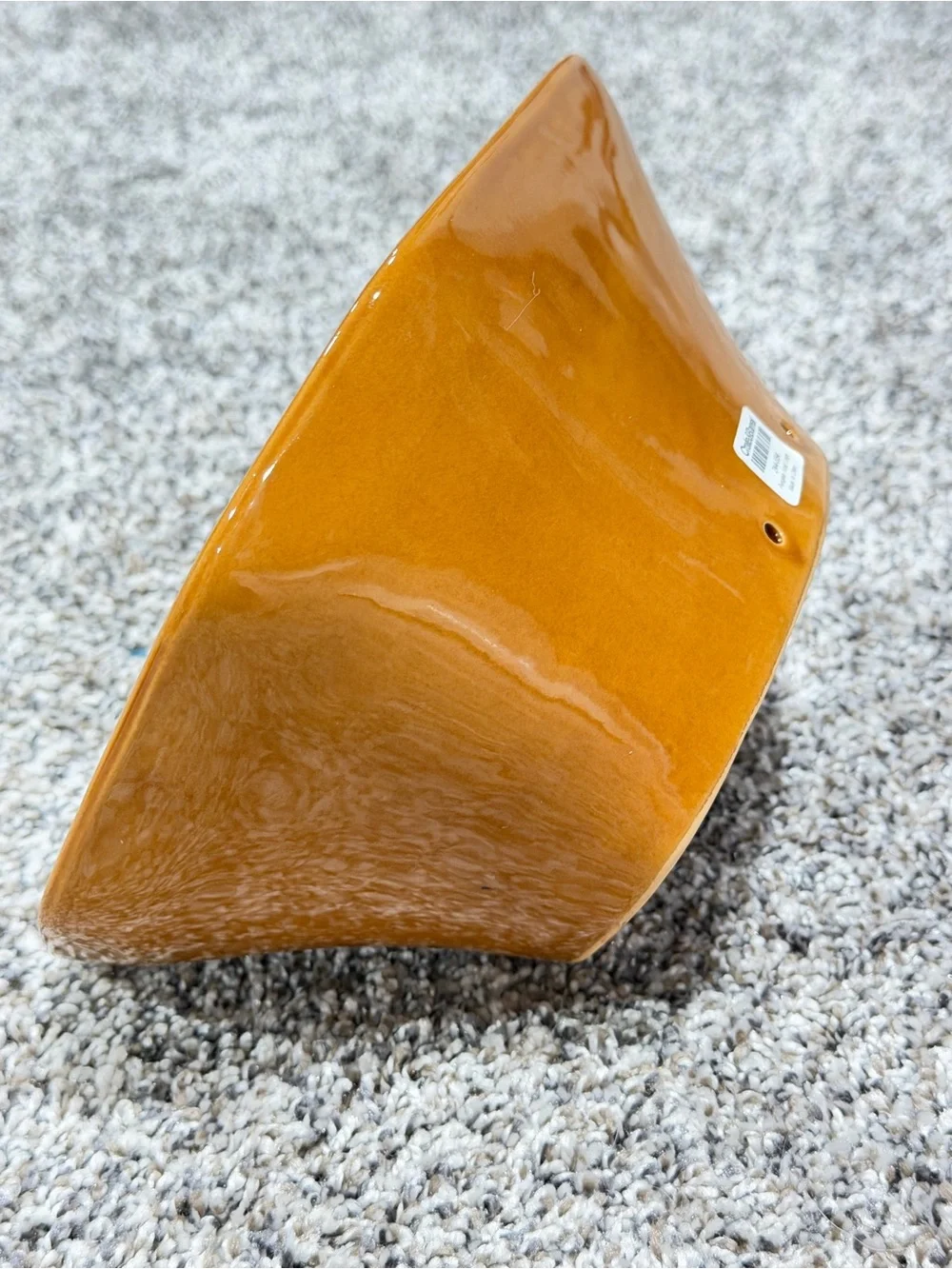 Crate&Barrel Glossy Amber Pumpkin Mold
